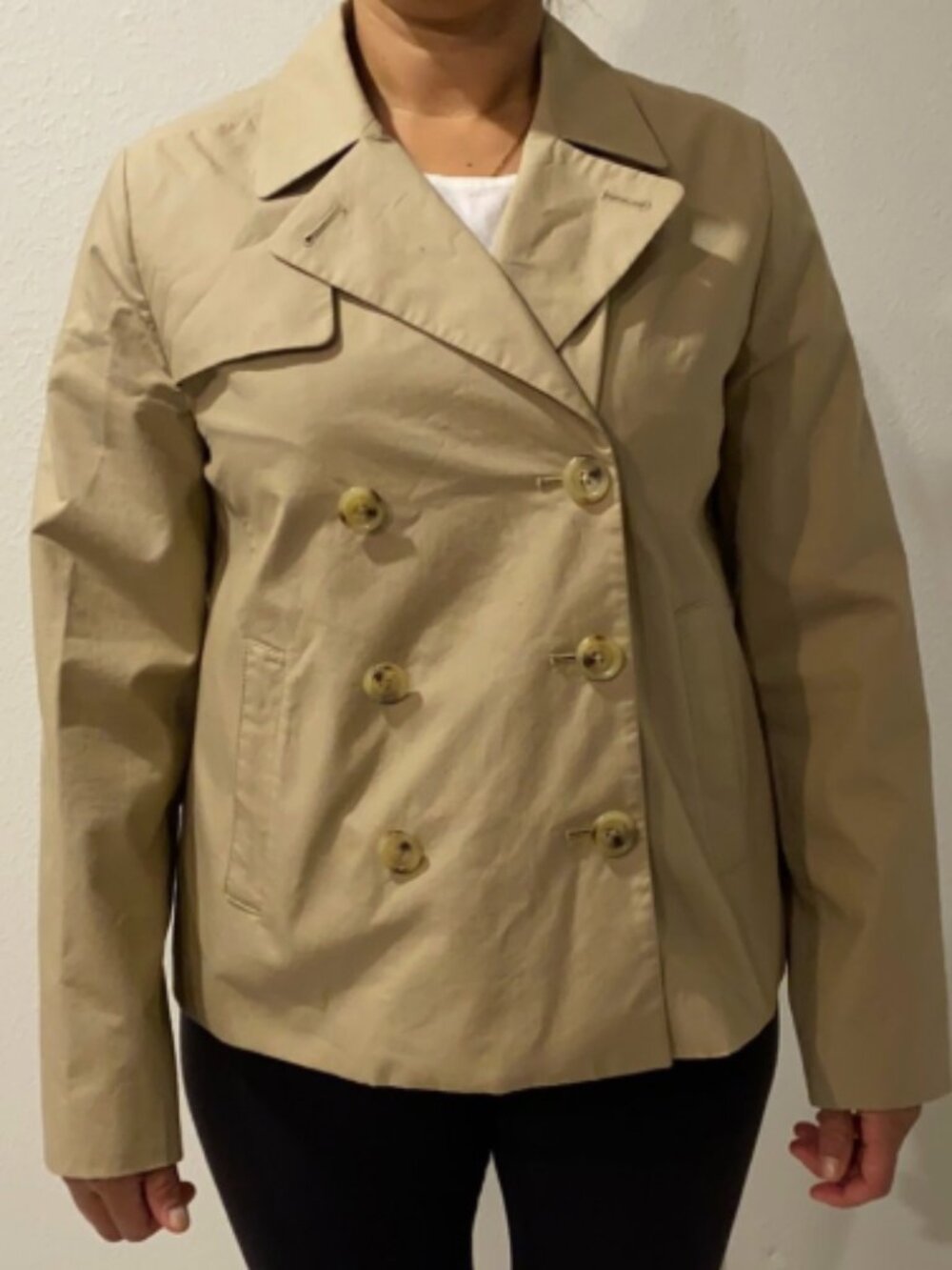 J. Crew Lightweight Double-Breasted jacket in tan - camel - beige